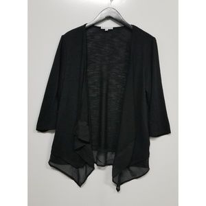 🌴5 for $25🌴Notations open cardigan w/sheer hem